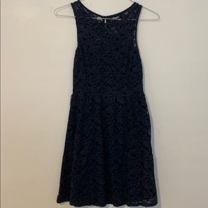 Blue lace dress